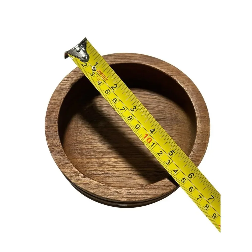 Vintage Teak Wood Mid-Century Salad Bowl Unique Shape Scandi Minimalist Boho MCM